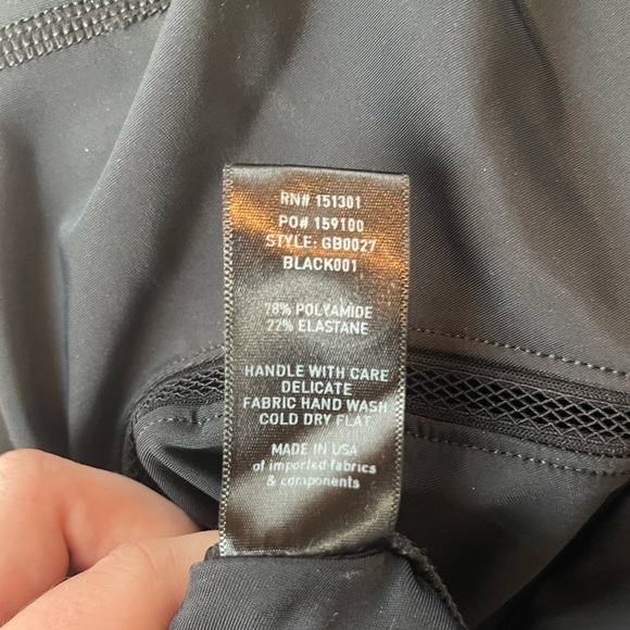 NWOT Good American Core Tank Bodysuit with Mesh Contour Detail - Picture 5 of 5